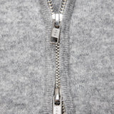 Hooded Zip Cashmere Gris Claro