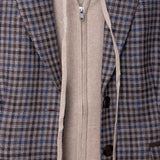 Hooded Zip Cashmere Beige