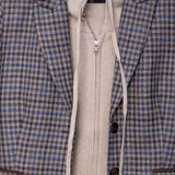 Hooded Zip Cashmere Beige