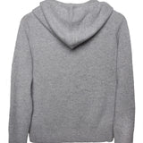 Hooded Zip Cashmere Gris Claro