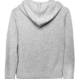 Hooded Zip Cashmere Gris Claro