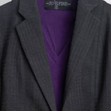 Sweater Cashmere Cuello V Morado
