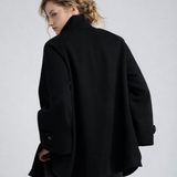 Chaquetón Zurich Lana Espiga Negro