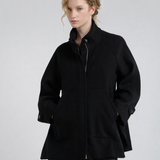Chaquetón Zurich Lana Espiga Negro