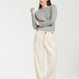 Pantalón George Lana Super 140 Crudo
