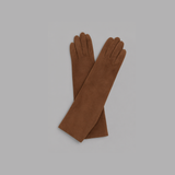 Guantes Largos Gamuza Tabaco