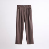 Pantalón George Lana Super 140 Chocolate