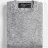 Sweater Cashmere Cuello Redondo Gris Claro