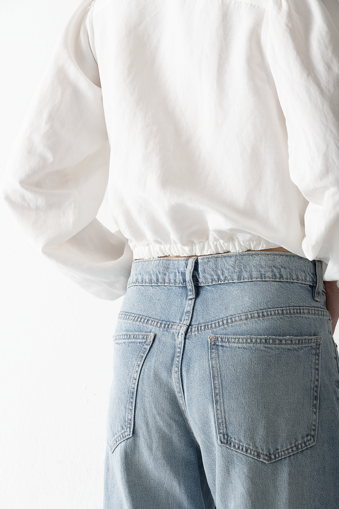 Camisa Aurora Lino con Viscosa Blanca