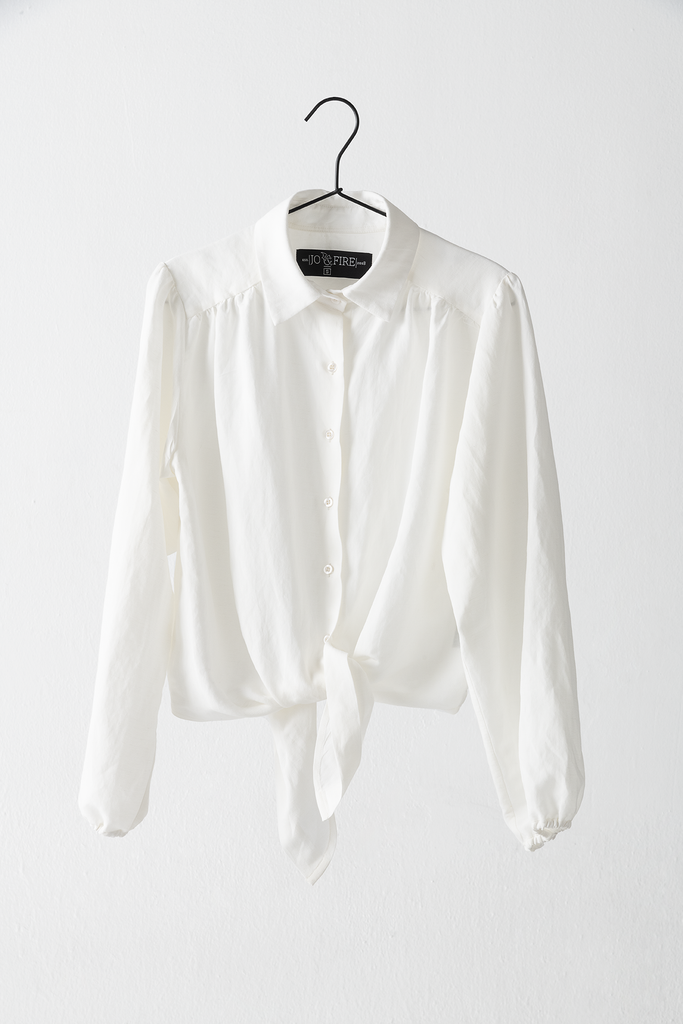Camisa Aurora Lino con Viscosa Blanca