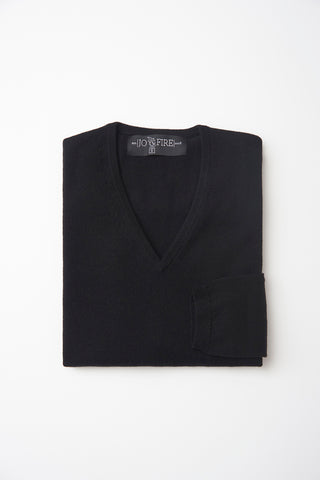 Sweater C/V Cashmere Negro