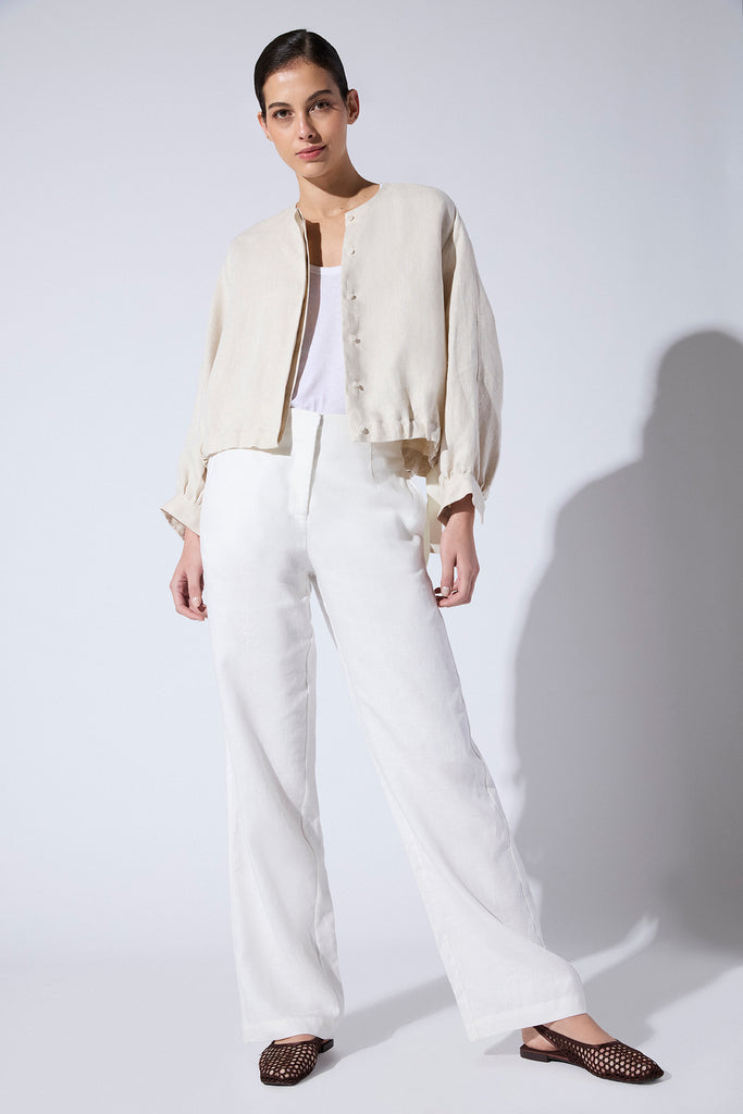 Chaqueta Canarias Lino Formentera Crudo