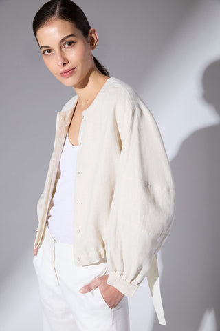 Chaqueta Canarias Lino Formentera Crudo