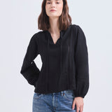 Blusa Dominga Lino Negro