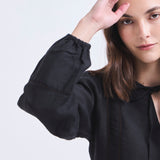 Blusa Dominga Lino Negro