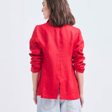 Blazer Sintra Lino Rojo