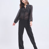 Pantalón Hilda Lino Negro