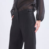 Pantalón Hilda Lino Negro
