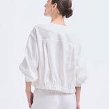 Chaqueta Canarias Lino Blanco