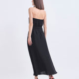 Vestido Filipa Lino Negro