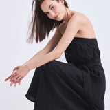 Vestido Filipa Lino Negro