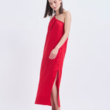 Vestido Atenea Lino Rojo