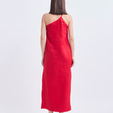 Vestido Atenea Lino Rojo