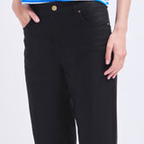 Pantalón 5 Pocket Lino Negro
