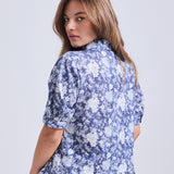 Blusa Mia Vuelos Floreado Denim