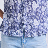 Blusa Mia Vuelos Floreado Denim