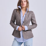Blazer Roma Tramado Bicolor Café