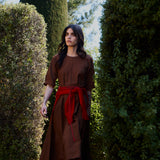 Vestido Consuelo Cupro Argán