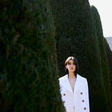 Chaqueta Olivia Lino Espiga Blanco