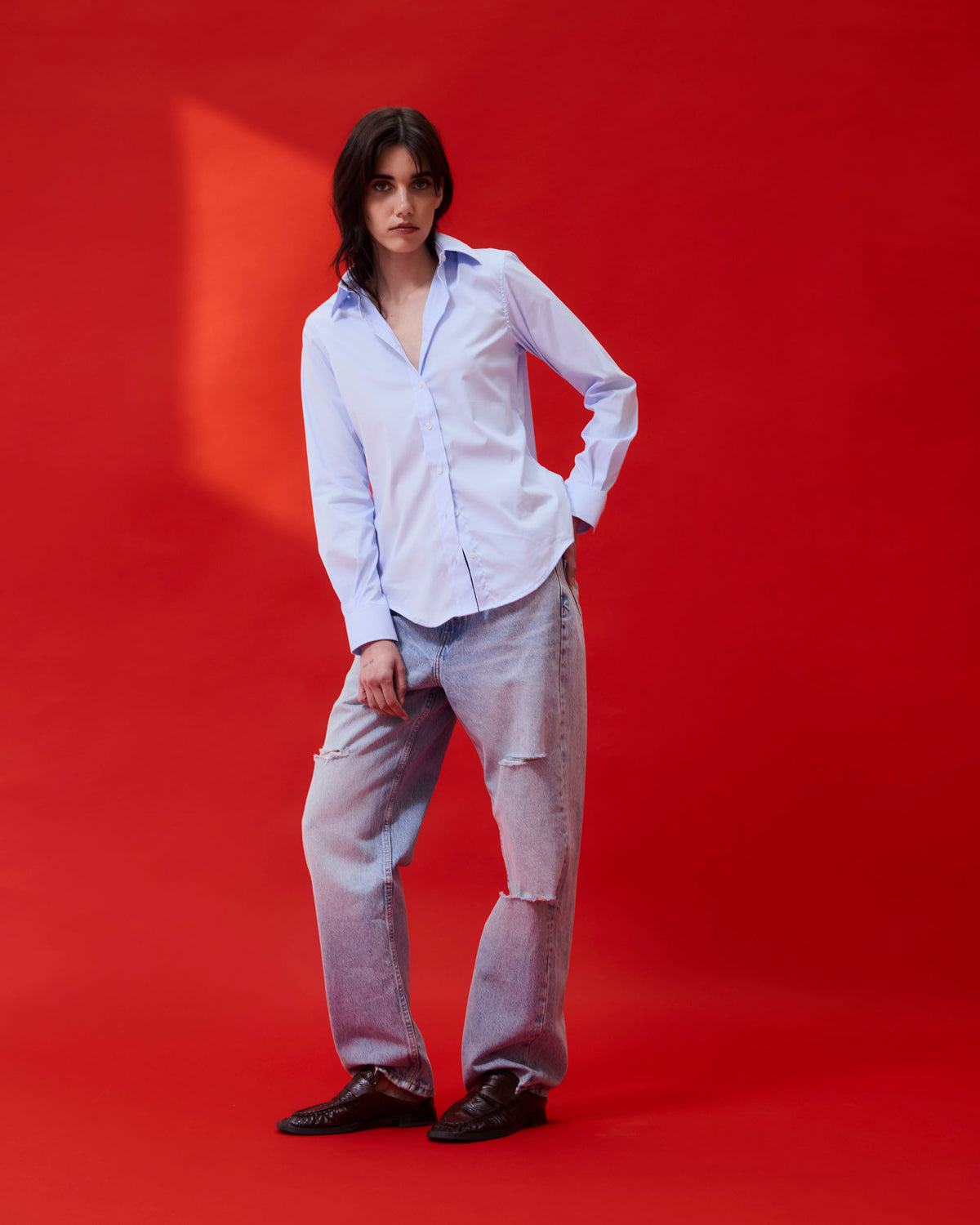 Camisa Luz Celeste - XS