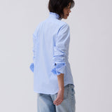 Camisa Adelaida Vichy Celeste