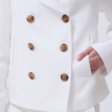 Chaqueta Olivia Lino Espiga Blanco