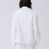 Chaqueta Olivia Lino Espiga Blanco