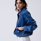 Chaqueta Bomber Espiga Denim