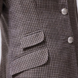 Blazer Roma Tramado Bicolor Café