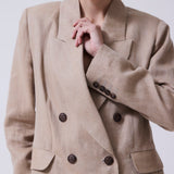 Blazer Venecia Lino Espiga Tostado
