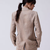 Blazer Venecia Lino Espiga Tostado