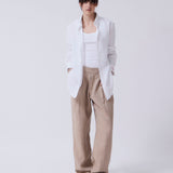 Camisa Button - Down Lino Blanco