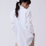 Camisa Button - Down Lino Blanco