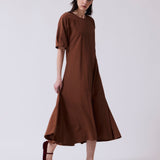 Vestido Consuelo Cupro Argán