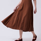 Vestido Consuelo Cupro Argán