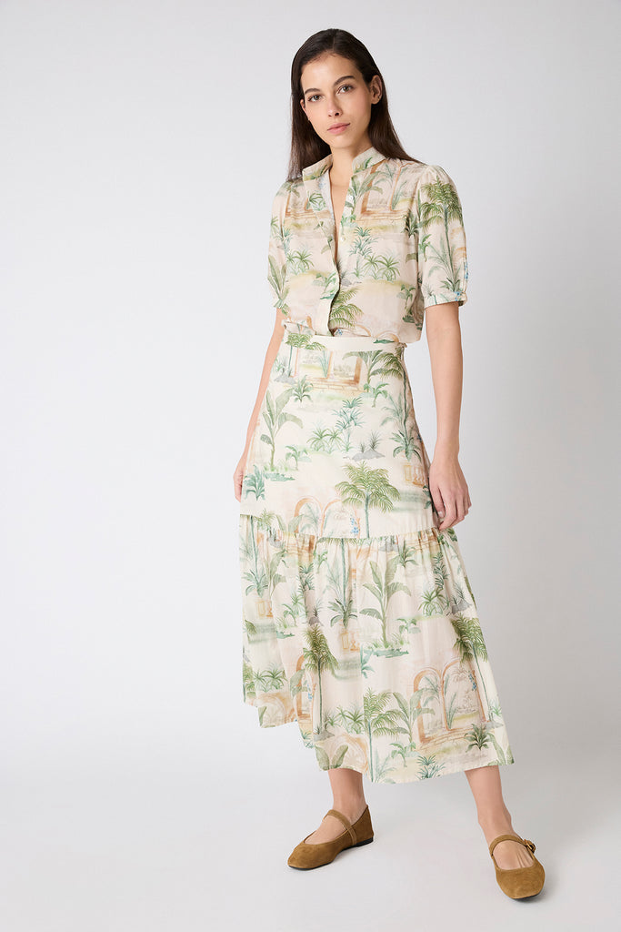 Pollera Posh Voile Botánico