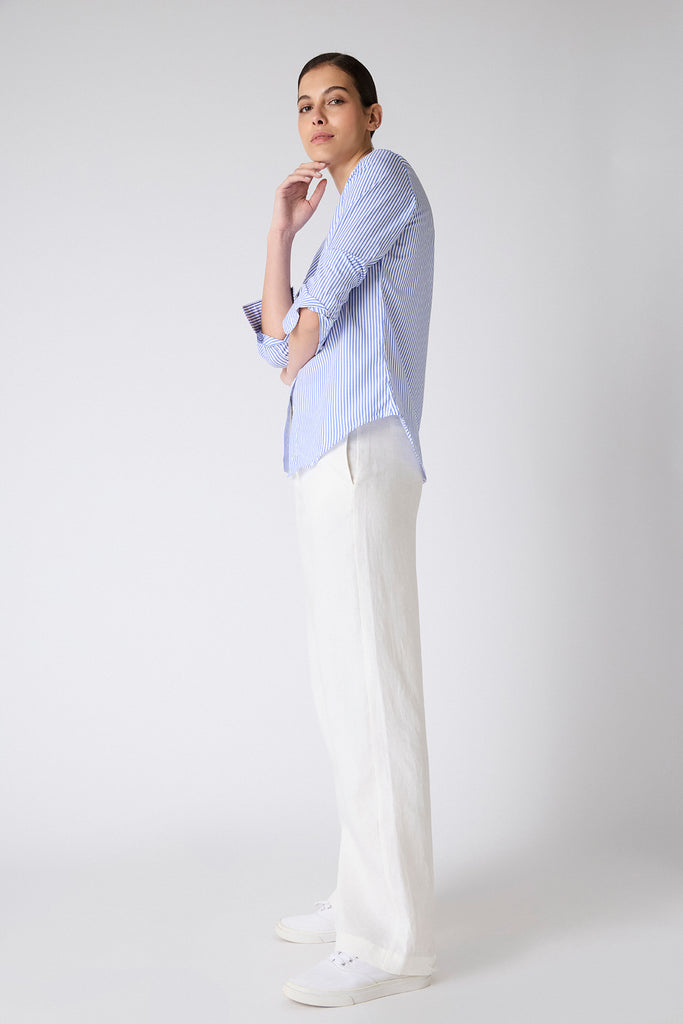 Camisa Paloma Rayada Azul