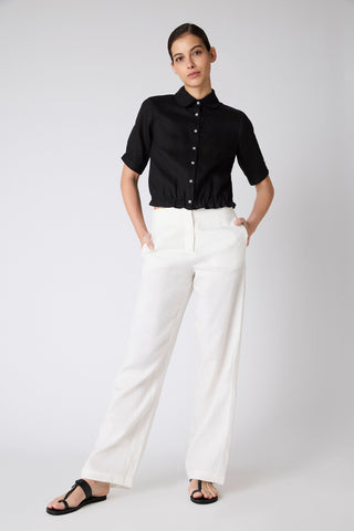 Blusa Mia Lino Negro