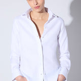 Camisa Eloise Lino Espiga Blanca