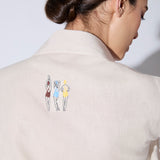 Camisa Maria Lino Beige
